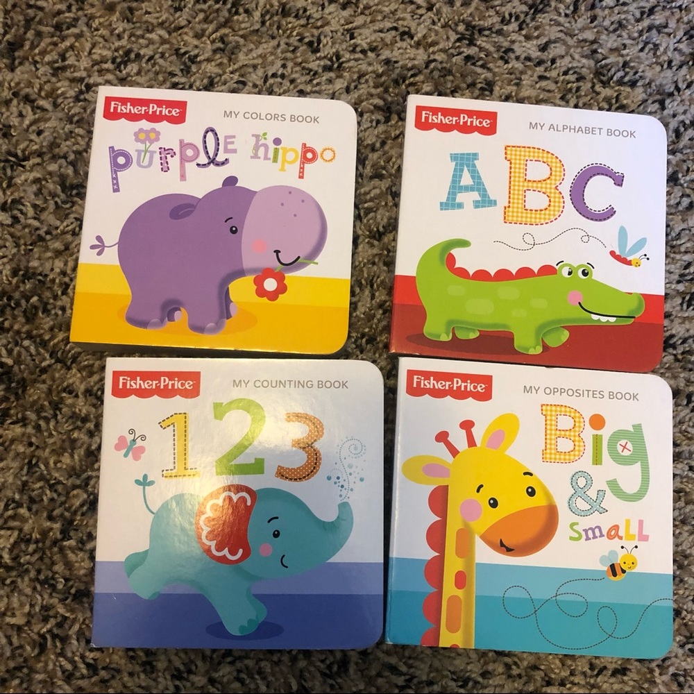Set of 4 Baby Toddler Board Books